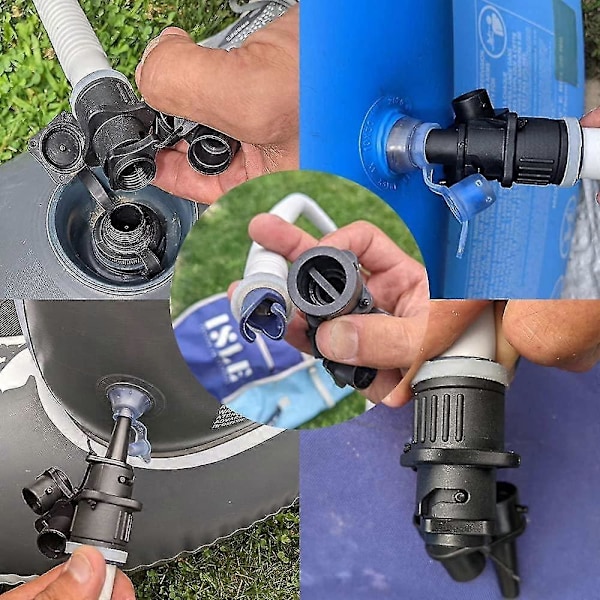 Uppblåsbar Båt/SUP och Kite/Boston Pump Adapter - För Konventionell Luftpump - Luftventil Adapter - XinHan