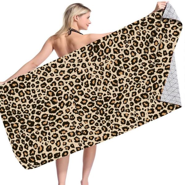 Badehåndkle - LARGEIGHT - Myk mikrofiber - 75x150 cm - Flere farger - Vaskbart