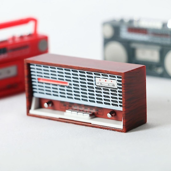 1:12 Huonekalu Radio Nauhuri R Retro Radio Nauhuri A