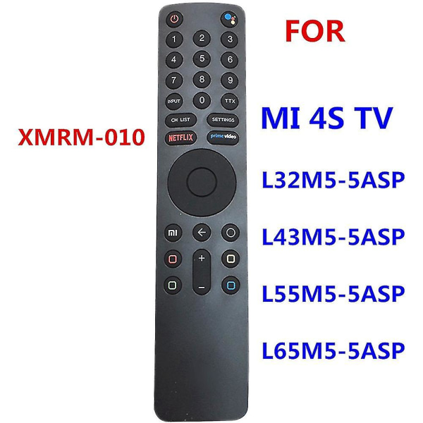 Ny Xmrm-10 fjärrkontroll för Mi Tv Passar för Bluetooth Röstfjärrkontroll 4s 4a Android Smart L65