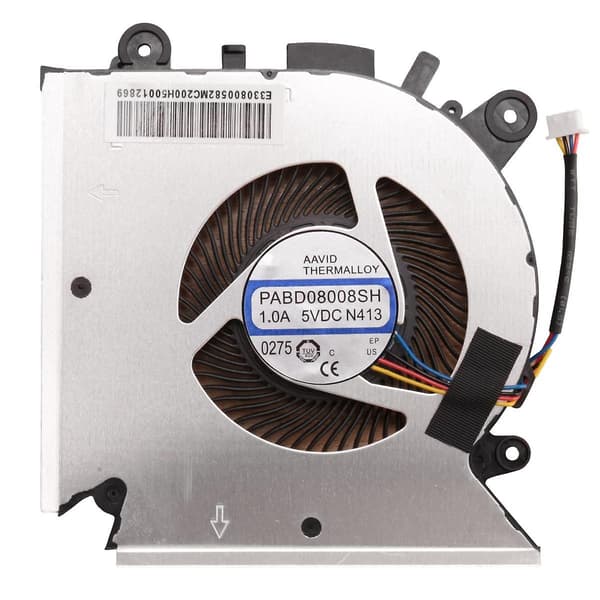 CPU Køleventilator til MSI GF63 MS-16R1 MS-16R2 PABD08008SH N413 E322500300A