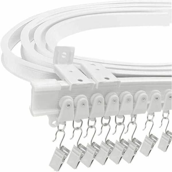 Gardinstang - LARGEIGHT - Fleksibel 5 m - Robust plast - Flere farver - Nem installation