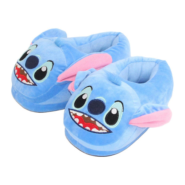 1 Par Vinter Plyschtofflor Stitchtofflor Platta Cartoon Djur Varma Tjocka Sulor Enfärgad Hem Inomhus Bomulls Skor