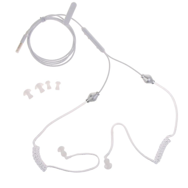 Stereo Air Tube Trådbunden Hörlurar Anti-strålning Binaural Headset Brusreducering