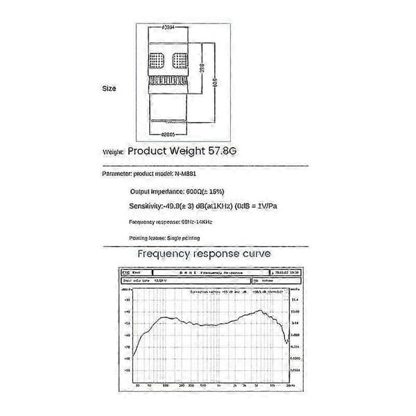 Högkvalitativt helt nytt 2-pack professionell dynamisk mikrofonkärnkapsel