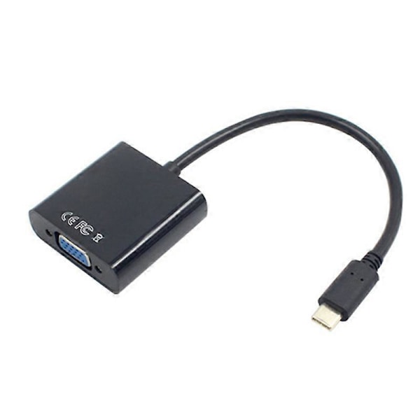 USB-C USB3.1 Type C til Adapter Kabel VGA Han til VGA Hun Video fer Konverter 1080P til Macb