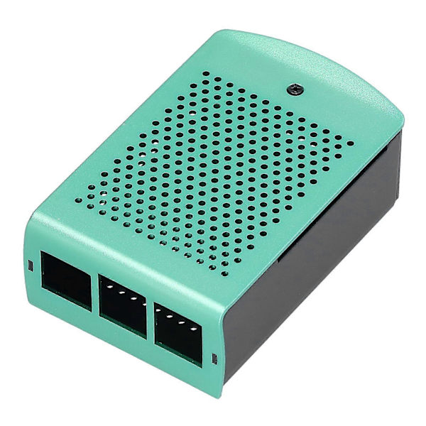 Högkvalitativt Raspberry Pi Aluminiumlegering 2/3 Generation B+ Kylfläns Chassi Grön