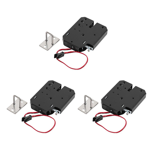 3X 12V 2A Elektrisk magnetlås 150KG/330Lb Fail Safe Hållkraft Elektromagnetisk dörrkontroll S