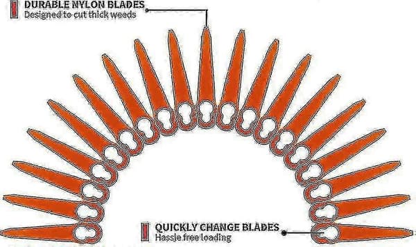 100 PolyCut-blad för Stihl FSA 30, 45, 57 & 156 grästrimmers