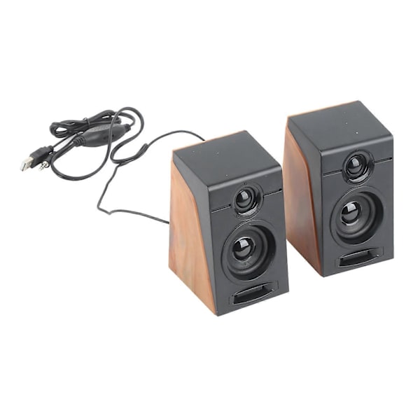 PC-høyttalere HiFi Dyp Bass Justerbar Volum Plug and Play Skrivebordshøyttalere for TV-er Datamaskiner Bærbare datamaskiner Telefoner
