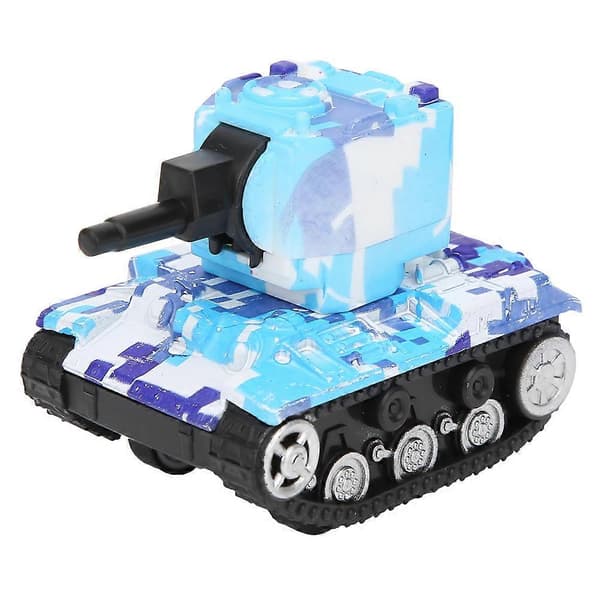 4 stk. Legeringstankmodel Træk Tilbage Høj Simulation Tankmodel Dekoration Legetøj Gave Camouflage Tank NO.5266