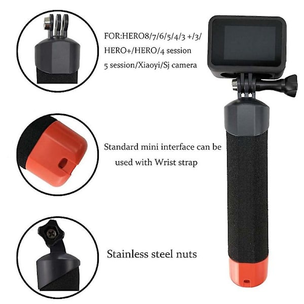 Tilbehørssett for GoPro-kameraer - Eventyrsett (alle GoPro-kameraer) Dykkedybde Selfie Stick Veske Bag S