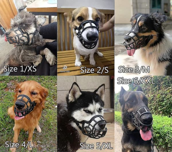 Åndbare Kurv-Snuder til Store Hunde, størrelse: L