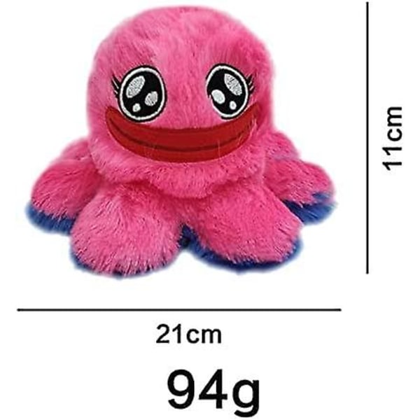 2 i 1 Huggy Wuggy Plysch Kawaii Vändbar Plysch Söt Gosedjur Blå Mjuk Leksak Fyllning Små Handgjorda Gosedjur Litten Mood Plysch Natu