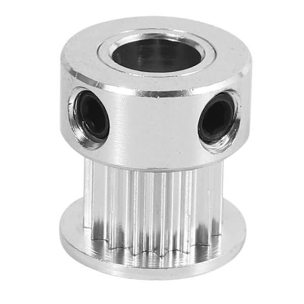 Aluminium GT2 16 Tænder 6mm Boring Tandremsskive Flange Synkront Hjul til 3D Printer