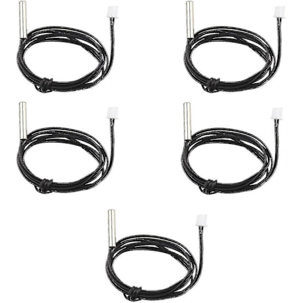 5-pack Vattentät Ntc 10k 1% 3950 Termistor Temperatursensor Sond - Bra - Yvan