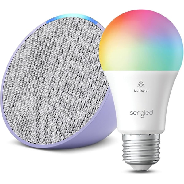 Echo Pop  Lavendelblomst Med Gratis Sengled Smart Farvepære