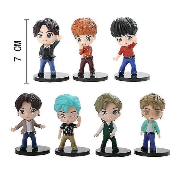 7 kpl/setti BTS TinyTAN Dynamite Bangton Boys -hahmolelu