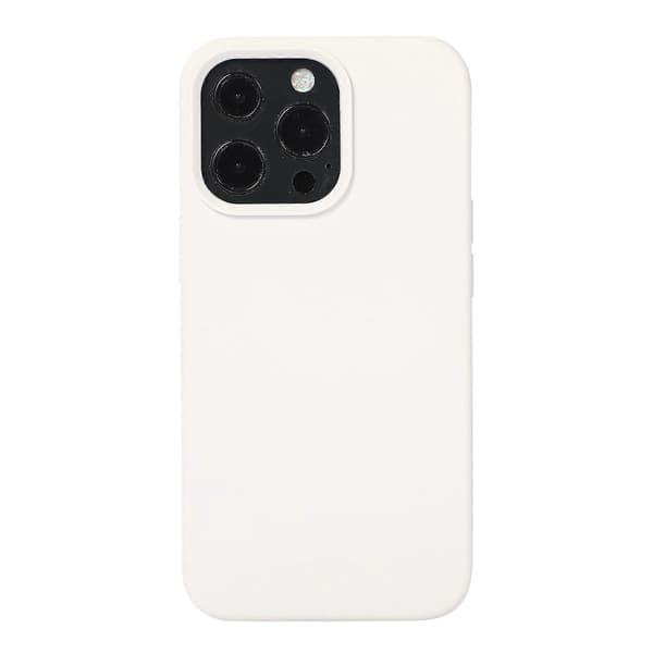 Flydende silikone telefoncover til iPhone 14 Pro (hvid)