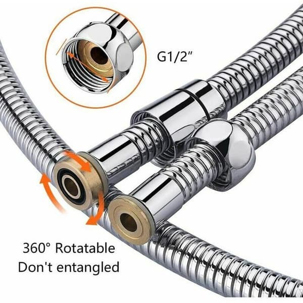 Bruseslange - YYV - Universal - 1,5 m - Anti-twist - Forkromet rustfrit stål