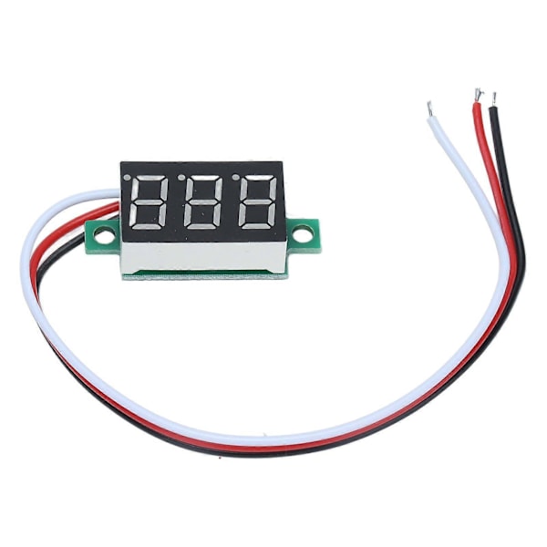 Høykvalitets 2 stk tre-leder DC digitalt display voltmeterhode 0.36\" LED digitalt voltmeter