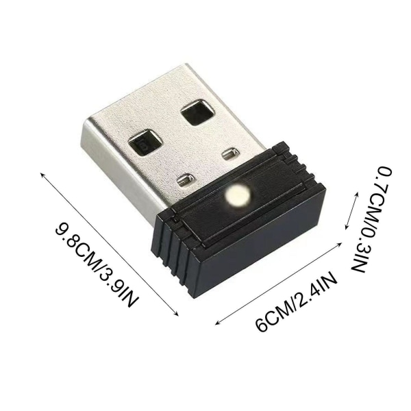 Musjiggler Uoppdagelig USB-bevegelse Ingen programvare nødvendig Svart