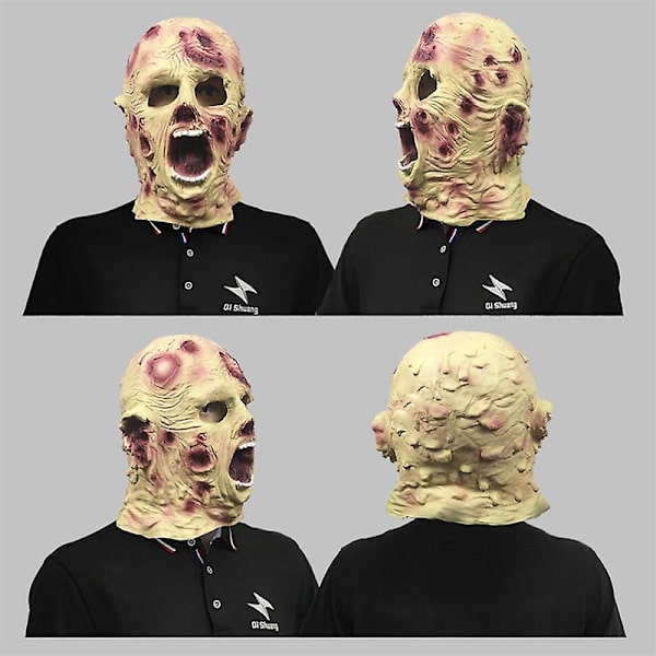 Skräckkostym Mask Läskig Halloween Latex Huvud Krypande Masker För Vuxna