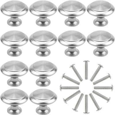 Skuffehåndtak - LARGEIGHT - Pakke med 12 - Sølv - 30mm - Moderne design