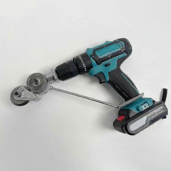 Elektrisk Drillplatekutter Dobbelthode Platemetall Nibbler Kutter Kompatibel Kutte Stål/Legering/Pla