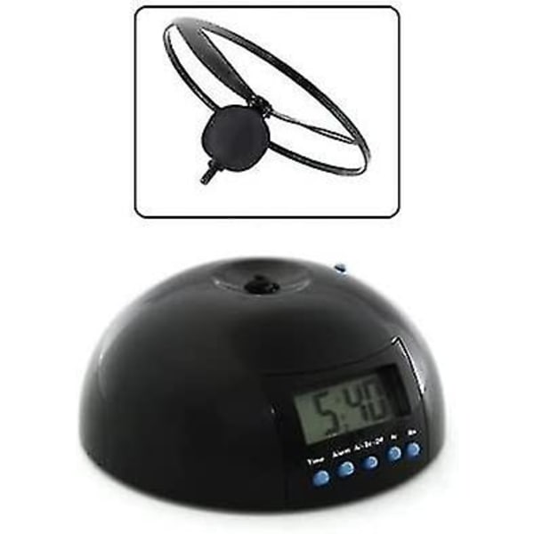 Nyhet Digital LED väckarklocka Gadget Flyg bort Flygande/rullande helikopter Chopper Propeller Klocka Kreativ Present