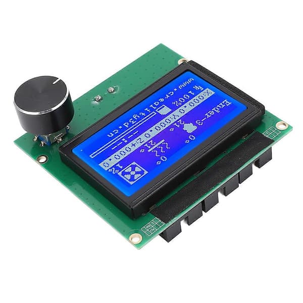 3D-skriver LCD-skjerm med kontrollpanel, 12864 blå skjerm for Ender 3, 3s, 3X, 3 Pro