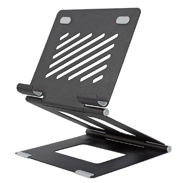 Laptopstativ Metall Kylande Fällbart Laptopstativ (Svart)