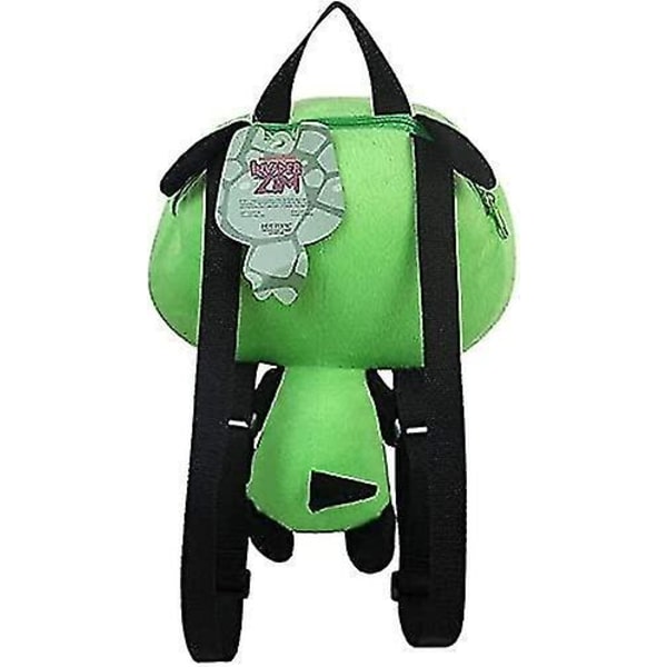 Ny Alien Invader Zim 3d Ögon Robot Gir Söt Plysch Ryggsäck Grön Väska Julgåva 14 Tum