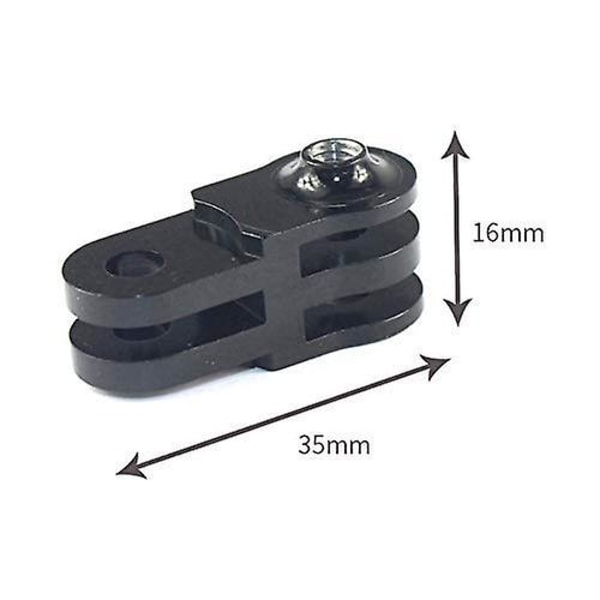 2 st universella roterande förlängningsarmar i aluminium för GoPro Hero 9/8/7/(2018)/6/5 svart