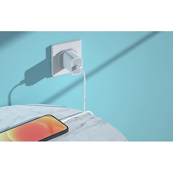 iPhone snabbladdare USB-C 20W strömadapter med 2m kabel