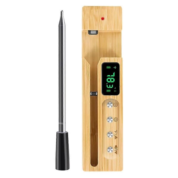 Trådlös Kötttermometer, Mattermometer med Trådlös Sond, Räckvidd Kötttermometer Digital Trådlös