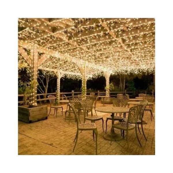 Lyslenke - YYV - 100M - 600 LED - Varmhvit - Vanntett - 8 moduser YYV