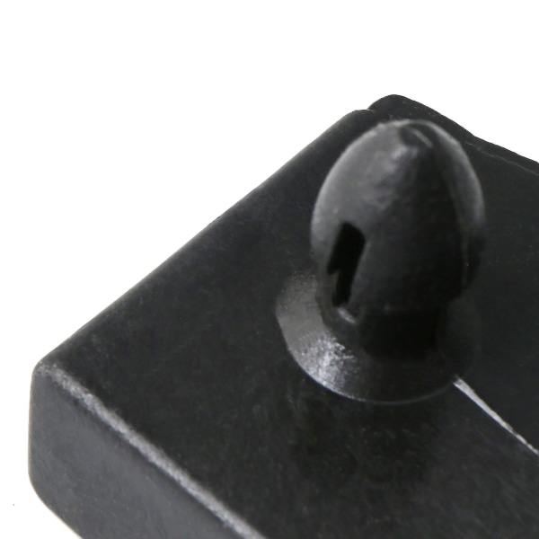 50 stk. Sengelameller Plast End Caps Holdere 55mm Sort -