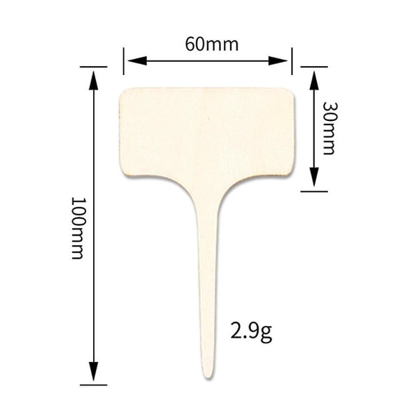 Holzschilder Zum Beschriften: Premium Holz Pflanzenstecker Im Set Mit 60x Pflanzschilder Und Stift  Schne Pflanzenschilder Zum Beschriften Wetterfest