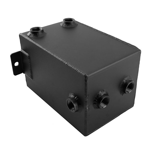 3L Aluminium Racing Bilbränsle Surge Tank Universal Bil Repacking Verktyg Svart