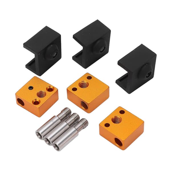 Højkvalitets 3-delt sæt af Ender 3D-printerdele silikonehylster/aluminium