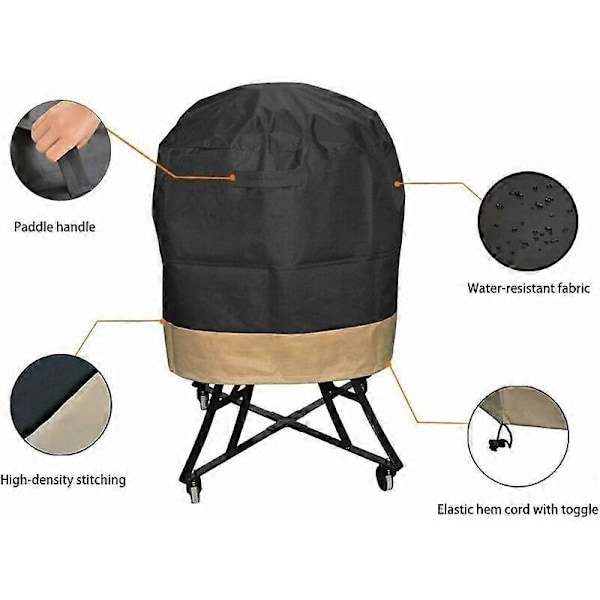 70cm x 56cm (H) Grilldæksel til stor Big Green Egg, Kamado Joe Classic, Pit Boss K22, Louisiana K22 osv.