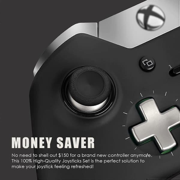 Udskiftnings-Thumbsticks til Xbox Elite 1 Controller, 6 i 1 Swap Magnetiske Joysticks til Xbox One Elite Controller Serie 1 (Passer kun til Model 1698, IKKE