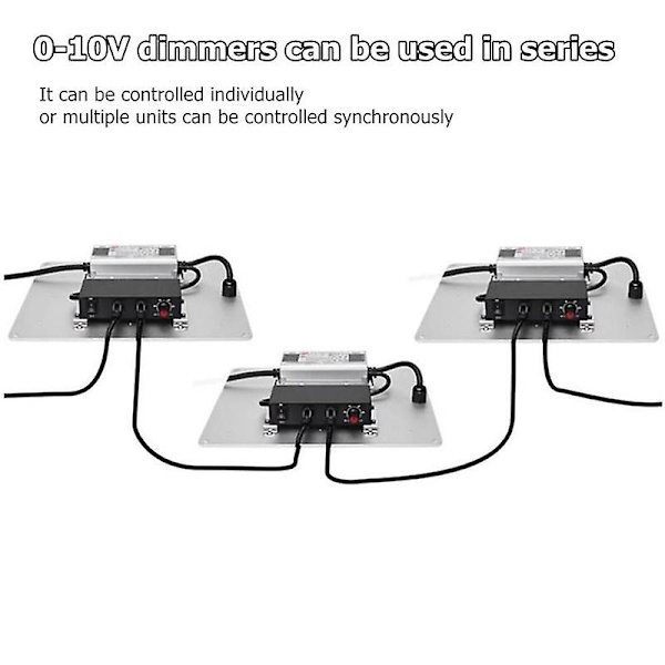 Dc 0-10v Dimmer Switch Seriekopplingsbar Synkroniseringskontroll Rotary På/av För 0/1-10v Dimbara Led-drivrutiner El