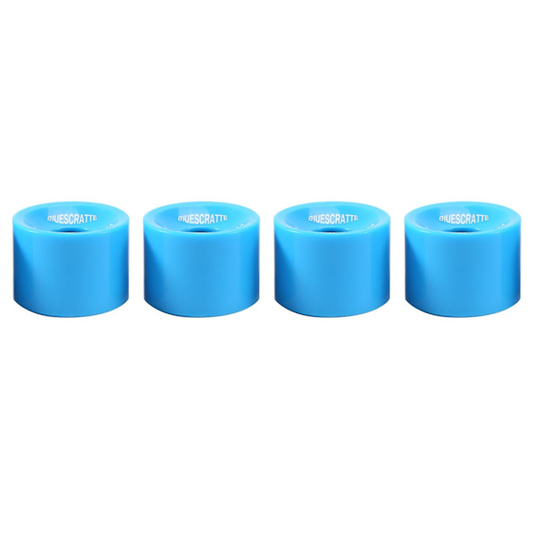 4 stk. Longboard Skateboard Hjul 51X70Mm Elastisk PU til Vejsport Longboard Skateboard Hjul, Marineblå