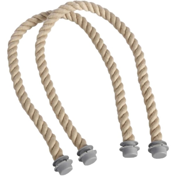O Bag Lange Håndtak, 2 stk Klassisk Tauhåndtak Håndtak Bytte for Obag Canvas Bag Tilbehør Damer Bag Lys Khaki, Håndtak O Bag