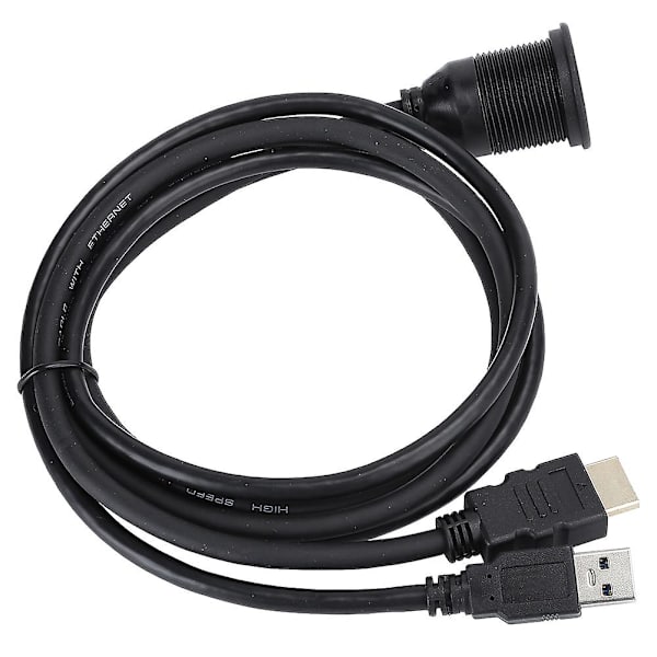 1 meter USB3.0 till HDMI förlängningskabel - inbyggd hushålls vattentät konverteringsledning