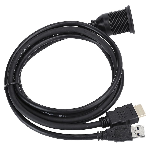 1 Metrin USB3.0 - HDMI Jatkokaapeli - Upottuva Vesitiivis Kotitalouden Muunnosjohto