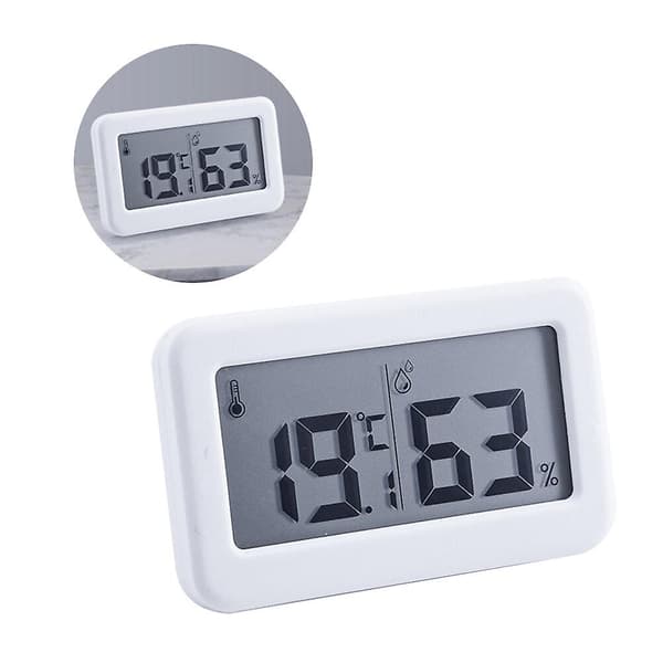 1 st. Temperaturmätare Klocka Hygrometer Väckarklocka Digital Display Elektronisk Hygrometer