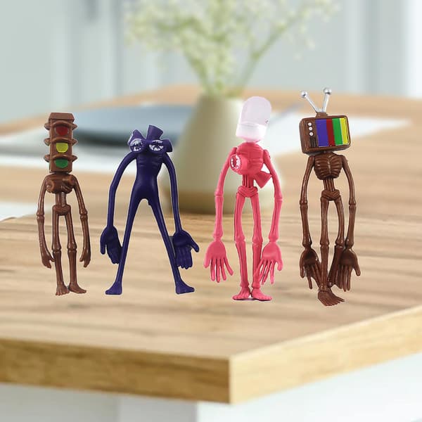 8 st Siren Head-statyett, söt samlarobjekt, plast, Siren Head-actionfigur för barn